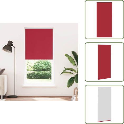 Store enrouleur occultant 120 x 230 cm rouge - Store Occultant - Rideau Roulant - Obscurcissant - Chambre À Coucher - Salon (1/5)