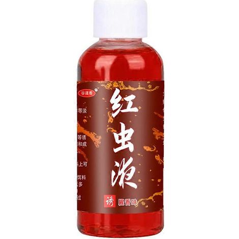 Puissant attractif pour poissons, liquide concentré, parfum de vers de vase (1/4)
