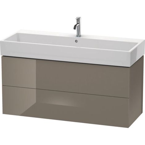 L-CUBE mobile lavabo 544x1184x459mm flanella grigio lucido (1/5)