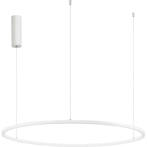 [NEUWERTIG] B-Ware Nova Luce Pendelleuchte Hängeleuchte Led Tarquin Weiß Warmweiß Dimmbar ø 80 Cm