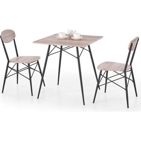 Conjunto de mesas y sillas para comedor Houston 357 , 75x70x70cm, Diámetro: 0, Número de asientos: 2, Estilo: Moderno