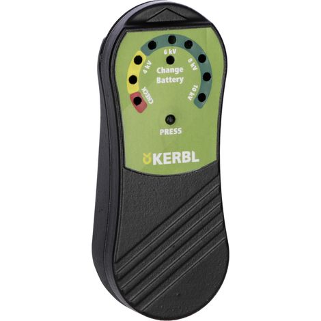 Kerbl Zaunprüfer mit LED-Anzeige Prüfgert für Weidezune, Spannungsanzeige