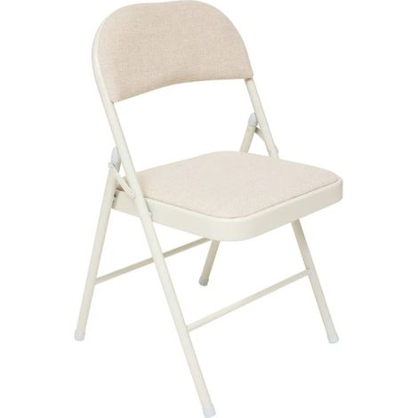 5Five Simply Smart – Chaise pliante en métal et polyester – Tissu chiné 360 g/m² – Dimensions 46.5x46.5x79.5 cm – Poids 3.97 kg – Charge max 130 kg