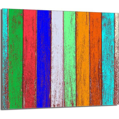 Glasschutzplatte für den Herd 60x52 Bunt
