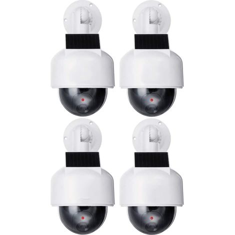 Caméra dôme solaire professionnelle haute vitesse 4 pièces avec objectif et lumière LED rouge