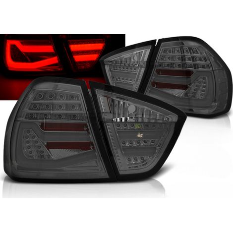 Paire feux arriere BMW serie 3 E90 Berline de 2005 a 2008 LED BAR fume (1/5)