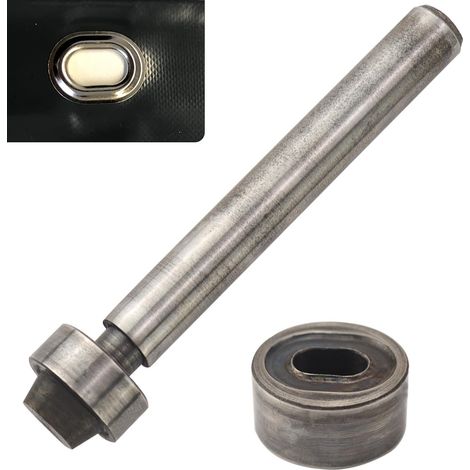 1 Kit Oeillet Poinçon Acier Poignée Ergonomique Outil Cuir Toile Bricolage