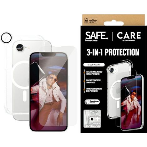 Funda + cristal para iPhone 16e PanzerGlass 3 en 1 (1/5)
