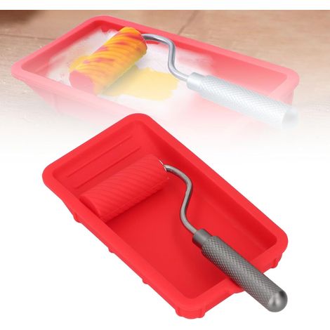 Ensemble de plate-forme de peinture en mini, mini-cadre à rouleau, couvercles à rouleaux en microfibre, kit de garniture de retouche avec plateau (1/5)