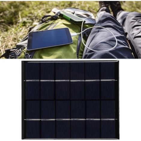 Panneau De Solaire Carte De De Panneau Solaire Chargeur Solaire Portable 2W 6V Avec Chargeur De Jardin Balise KIT PHOTOVOLTAIQUE (1/4)