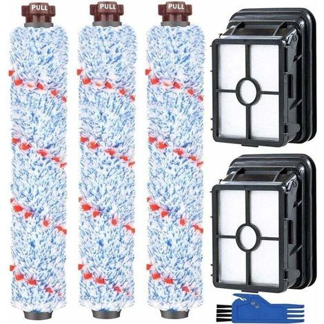 Juego de cepillos de repuesto para filtros y accesorios de limpieza para las series Bissell Crosswave 17132 y 2225N (1/3)