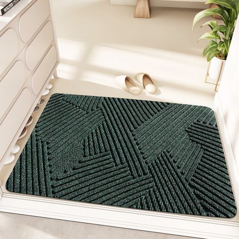 Tapis d'extérieur antidérapant - Résistant aux intempéries et à la poussière - Tapis d'entrée et de balcon - Tapis durable - Convient également aux entrées, portes d'entrée et couloirs - 45 x 75 cm (1/3)