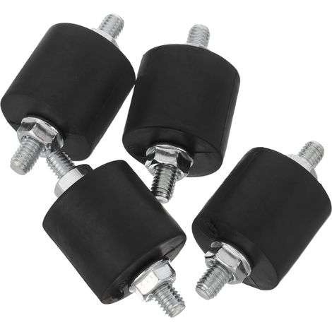 Amortisseurs Anti-vibrations Maintenance Rapide avec Écrous, Ensemble de 4 Pièces, Design Compact en Pvc et Métal pour Compresseur D'air M8 pour Atelier Automobile (1/5)