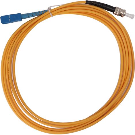 Cordon de brassage à fibre optique de 3 mètres, monomode, monoconducteur, matériaux de haute qualité et technologie avancée. (1/5)
