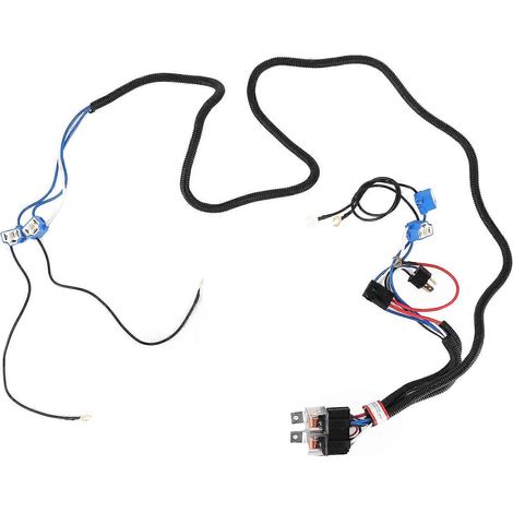 Faisceau de câblage pour relais de phares H4 (4 phares) permettant d'augmenter la luminosité, accessoire automobile, 24 V, 130 W, 80 A (1/5)