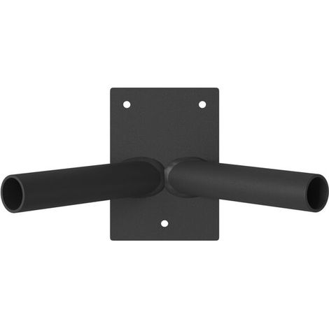 Support de mât de drapeau noir, 11,5 x 7,5 x 0,2 cm, acier. (1/5)