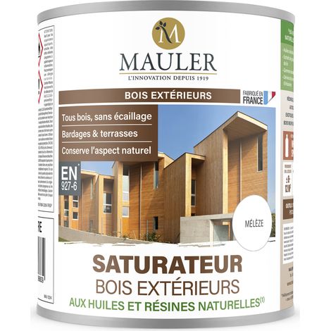 Saturateur bois & terrasse huile naturelle - 10L Mélèze - Protection UV et intempéries - Saturateur bois extérieurs Mauler