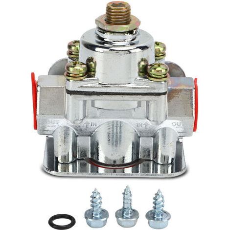 Régulateur de pression de carburant 4-1/2 à 9 Psi, port 3/8 pouces NPT, alliage de zinc 12-803 pour Holley (1/5)