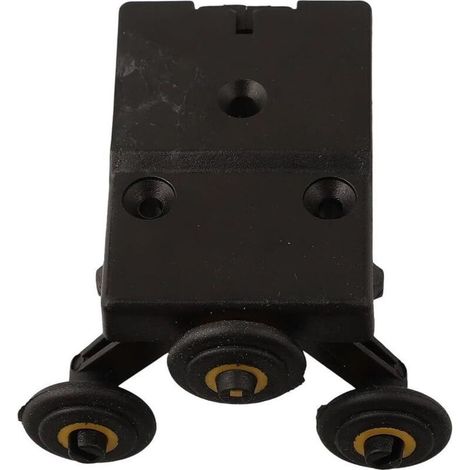Kit guidage poulie porte – noyau roue latérale – nylon/plastique – bois – noir