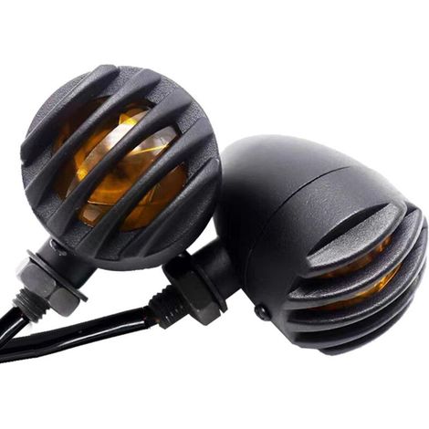 Convient aux clignotants de motos rétro, aux pièces de modification pour Harley cruiser, aux clignotants LED universels 12 V (1/2)