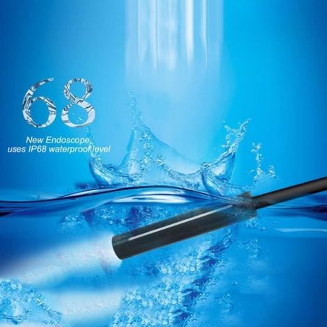 Endoscope BLCR 8mm étanche IP68 1200P HD 3-en-1 ordinateur endoscope tube, 8 leds inspection caméra endoscope (2m) (1/4)