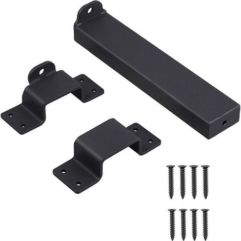 1 x loquet de portail, acier forgé revêtu poudre, réglable, avec trou pour cadenas, pour portail, clôture, garage, grange et chalet (1/5)