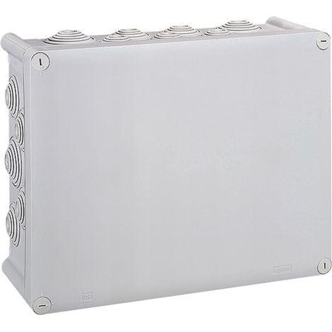 Legrand – Boîte de dérivation étanche Plexo IP55 – Dimensions 310x240x124mm – 24 embouts – Ø câbles acceptés 4 à 40mm – 92082