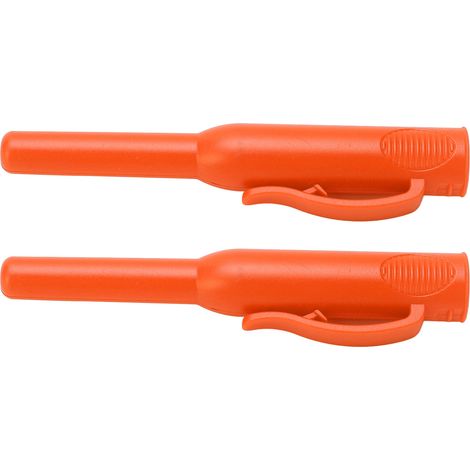 2 pièces de couvre-lames pour crayon de charpentier, protection de lame avec clip orange pour marquage précis en bois (1/5)
