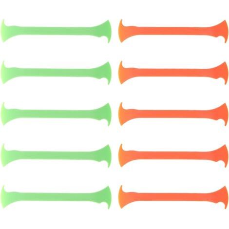 Ensemble 10 Pièces Outils pour Pose Film Vinyle Automobile, Raclette Plastique Orange et Verte Double, Grattoir Bordure Précis pour Teinte Vitres Voiture, Application (1/5)