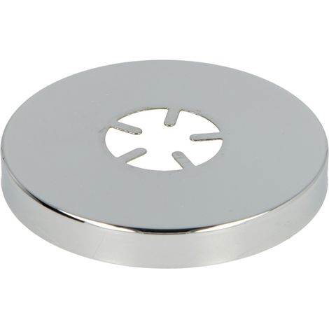 Rosace coulissante design, laiton chromé 80 mm x 3/4 x 10 mm