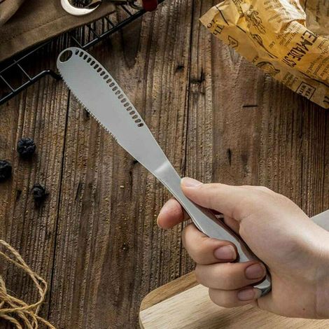Couteau à beurre en acier inoxydable pour tartiner confiture et pâte à tartiner (1/5)