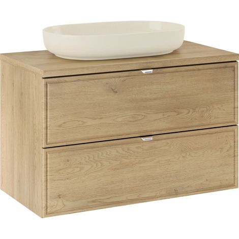 Meuble simple vasque 80cm Elias Bois (1/5)