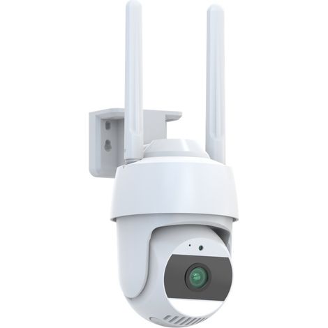 Outdoor-Überwachungskameras, wasserdichte WiFi-Heimvideoüberwachungskamera, 360°-Farbnachtsicht-Panoramablick, Spotlight-Kamera