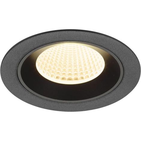 Encastré downlight NUMINOS® M intérieur 3000 K 40° IP20 rond noir - SLV - 1009616