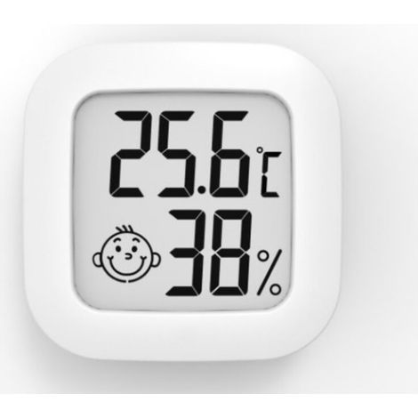 Termómetro de interior (2 unidades), medidor de humedad, higrómetro digital, termómetro de ambiente para el hogar, monitor de temperatura y humedad de alta precisión para invernaderos, reptiles, humid (1/4)