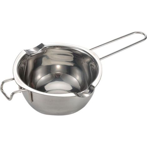 Cuit-vapeur en acier inoxydable 400 ml, casserole à fondre les métaux efficace (1/5)