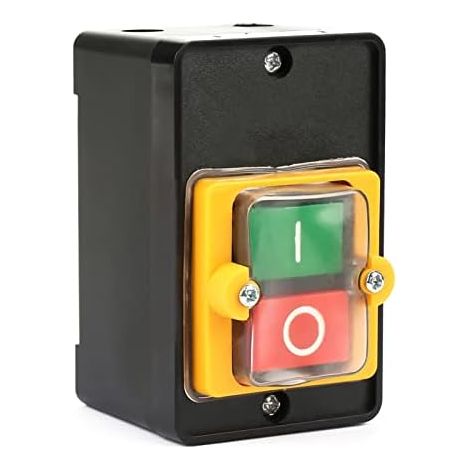 Interrupteur Étanche Ip65 10A Machines Textiles Réinitialisation Automatique On/Off, Accessoire Industriel, Protection Poussière Eau (1/5)