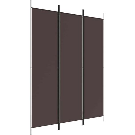 vidaXL Trennwand 3 Paneele Braun 150x200 cm Stoff