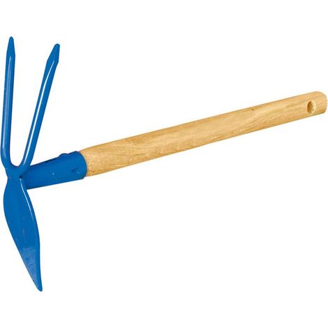 1PZ ZAPPETTA CUORE-BIDENTE con manico cm. 30 cm.5x18