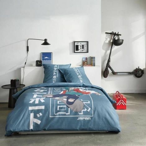 Today JAVA Bettwäsche Set blau 240x220 cm Baumwolle