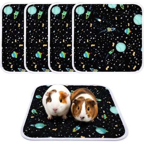 Lot de 4 coussinets lavables PIPI pour cochons d'Inde, 30 x 30 cm (1/5)