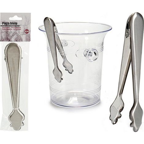 Pinza per ghiaccio in acciaio inox da 18 cm, ergonomica e facile da pulire - MARCA (1/2)