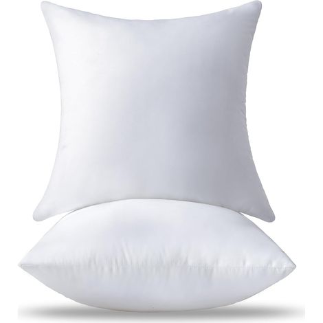 Coussins de Garnissage 50 x 50 CM Lot de 2 Grand Doux et Moelleux Blancs Coussins Carré 20 x 20 Pouces Décoratifs Rembourrage Coussins pour Canapés Salon (1/5)