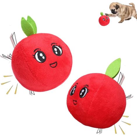 Jouet chien peluche résistant couineur interactif chiot petite taille, jouet doux à mâcher, anti-ennui, stimulation mentale et divertissement quotidien (1/5)