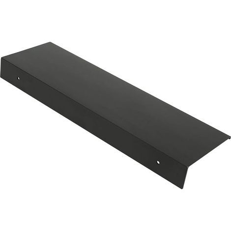 CCYKXA Black 40cm Rectangular Matte Aluminum Shelf Ultra-Thin Heavy Duty Wall Shelf Stylish Wall Mounted Storage Rack for Cosmetics