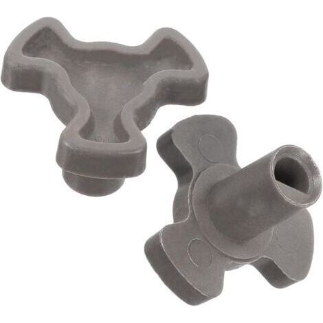 BUNTHAUS 2PCS Micro-Ondes Plaque Tournante Coupleur - Arbre du Four à Micro-Ondes - Accouplement Pièces de Rechange pour Plateau Micro Onde (1/4)