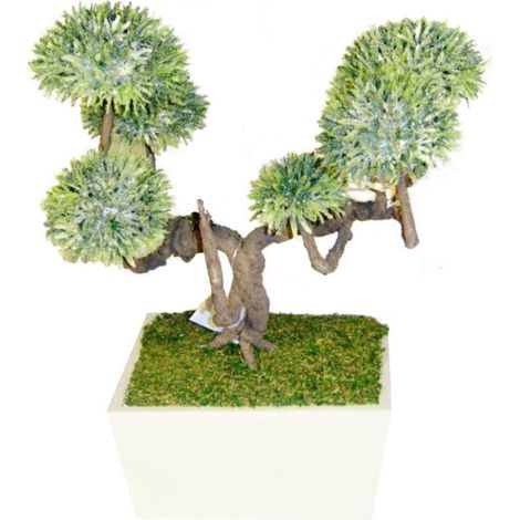 Künstlicher grüner Bonsai-Baum (1/2)