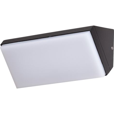 Applique esterna LED moderna nera 10W 3000K IP65 Italux