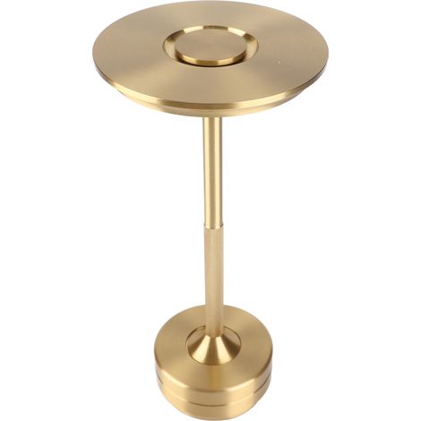 Lampe de bureau LED à luminosité réglable, éclairage à 360°, charge rapide, lampe de table en aluminium doré (1/5)