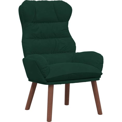Fauteuil relax Fauteuil Vert foncé 69 x 74 x 93 cm Velours (1/5)